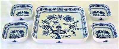 Cibulák – Súprava misiek štvorhranných – originál cibuľový porcelán 1. akosť