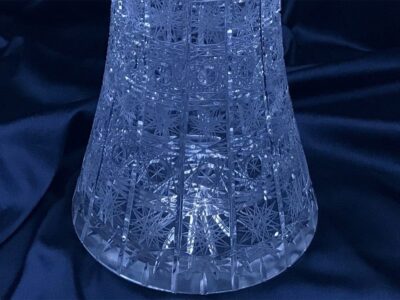 Krištáľová brúsená váza 40 cm - Image 3