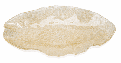 Misa oválna FOL zlatý glitter 50 x 29 cm