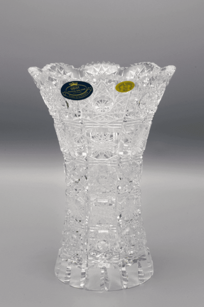 Krištáľová brúsená váza ÚSVIT 18 cm