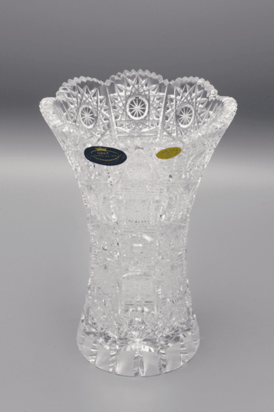 Krištáľová brúsená váza ÚSVIT 18 cm - Image 2