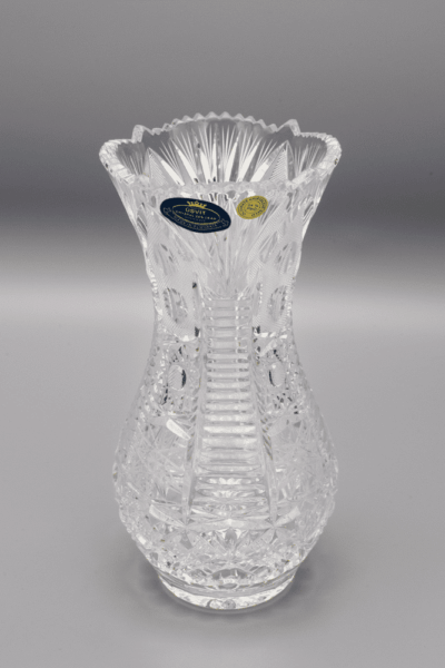 Krištáľová brúsená váza ÚSVIT 20 cm - Image 2