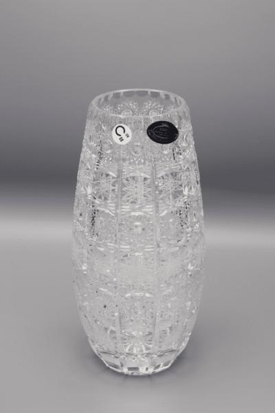 Krištáľová brúsená váza ÚSVIT 23,5 cm - Image 2