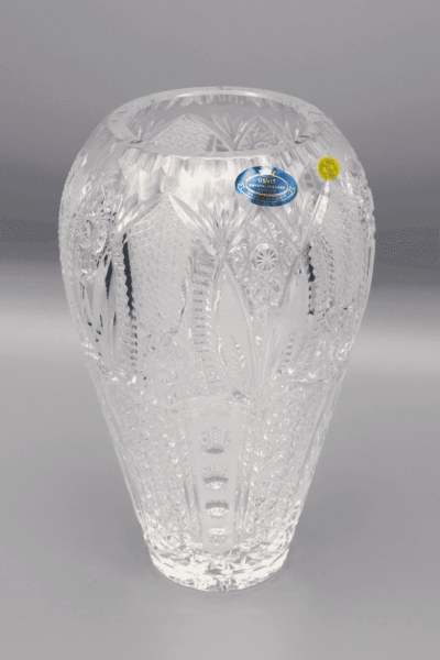 Krištáľová brúsená váza ÚSVIT 23 cm - Image 2