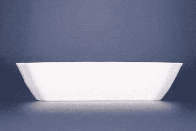 Cibulák – Misa šalátová 4-hranná 15 cm – originálny cibuľový porcelán 1. akosť - Image 2