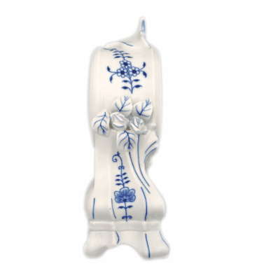 Cibulák – Krbové hodiny s ružami 28 cm – originálny cibuľový porcelán 1. akosť - Image 2