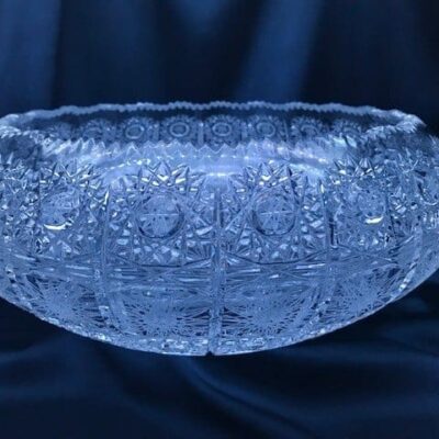 Krištálová brúsená miska 25 cm