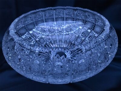 Krištálová brúsená miska 25 cm - Image 2
