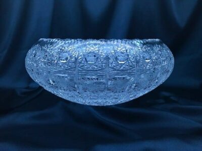 Krištálová brúsená miska 25 cm - Image 3