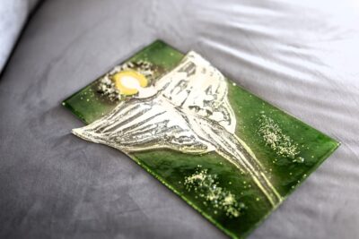 Umelecké sklo Veronika Rusňáková 21x32 cm