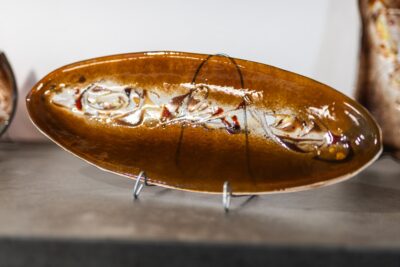 Umelecké sklo Veronika Rusňáková 18x48 cm