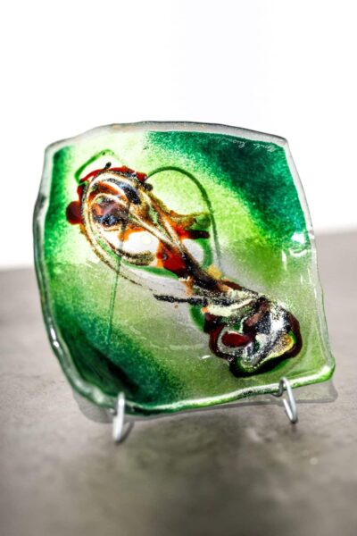 Umelecké sklo Veronika Rusňáková 17x17 cm - Image 2