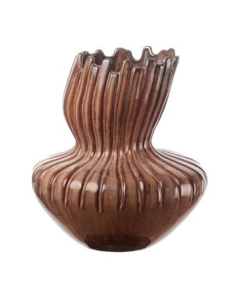 Vysoká kameninová váza Stoneware 19,5x22 cm