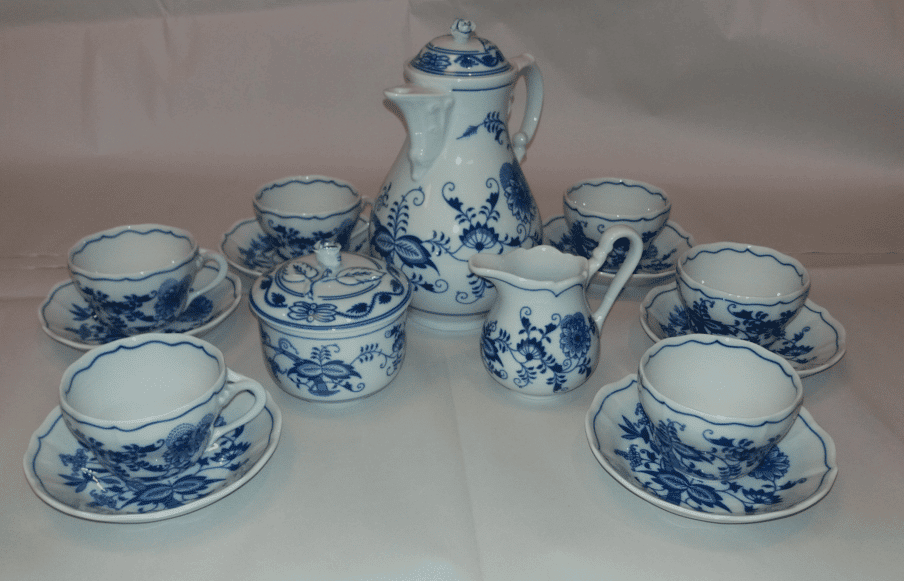 Cibulák – Kávová súprava 0,12 l – originálny cibuľový porcelán 1. akosť