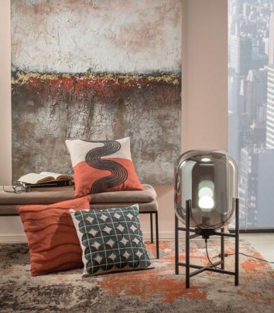 Stojacia lampa kov - sklo 39x72v - Image 3