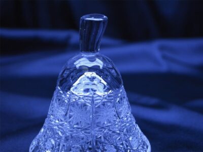 Krištálová brúsená dóza hruška 16,5 cm s viečkom - Image 3
