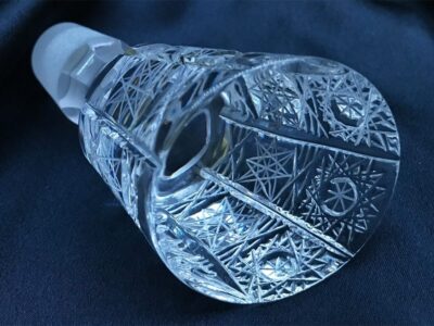 Krištáľová brúsená whisky fľaša 550 ml - Image 3