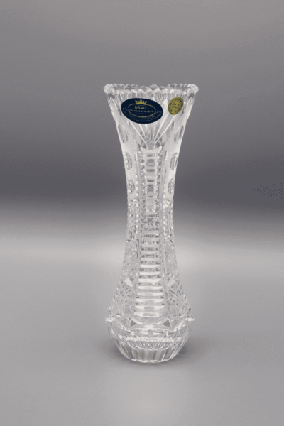 Krištáľová brúsená váza ÚSVIT 18 cm
