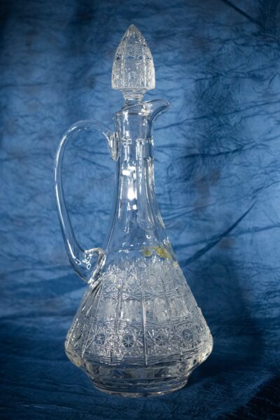 Krištáľová brúsená wine fľaša 750 ml - Image 5