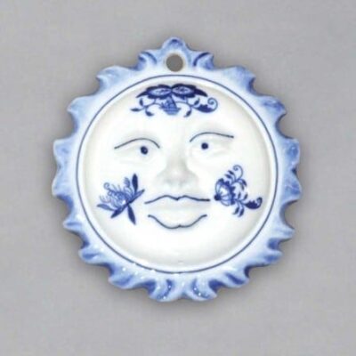 Cibulák – Vianočná ozdoba – slniečko 9,5 cm – originál cibuľový porcelán 1. akosť