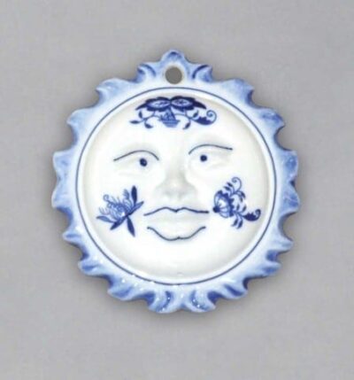 Cibulák – Vianočná ozdoba – slniečko 9,5 cm – originál cibuľový porcelán 1. akosť
