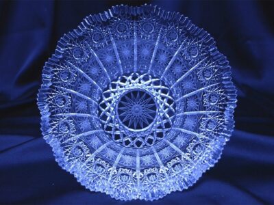 Krištálová brúsená miska 20 cm - Image 3