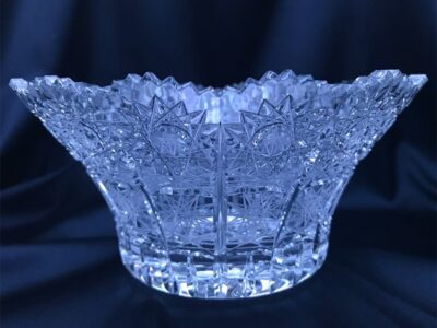 Krištálová brúsená miska 16 cm