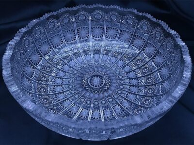 Krištálová brúsená miska 25 cm - Image 2