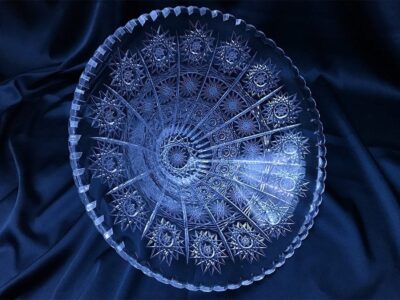Krištálová brúsená miska 30 cm - Image 3