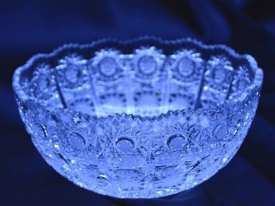 Krištálová brúsená miska 14 cm