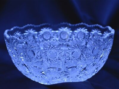 Krištálová brúsená miska 14 cm - Image 2