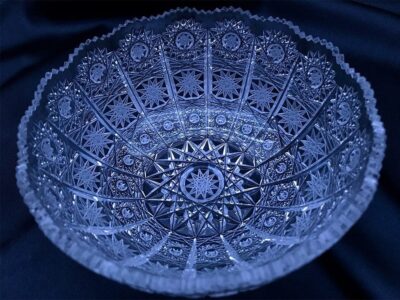 Krištálová brúsená miska 14 cm - Image 3