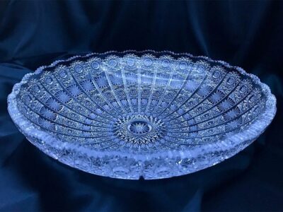 Krištálová brúsená miska 34,5 cm - Image 2