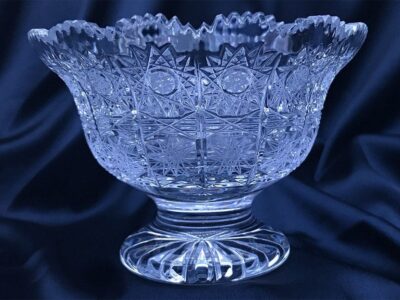 Krištálová brúsená miska 15 cm - Image 2
