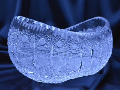 Krištálová brúsená miska 26 cm - Image 2