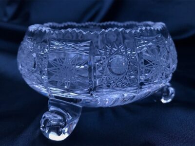 Krištálová brúsená miska 12 cm - Image 3