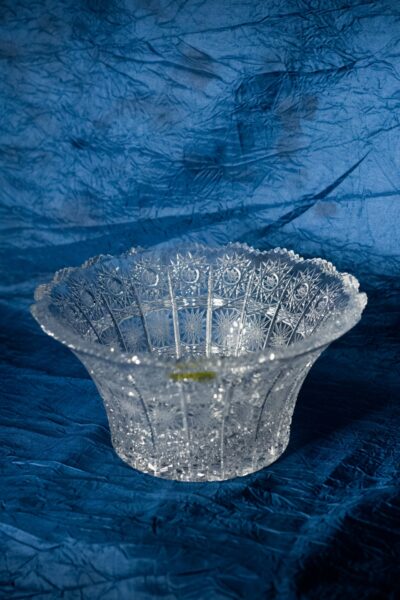 Krištálová brúsená miska 15 cm