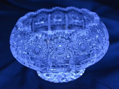 Krištálová brúsená miska 13 cm - Image 3