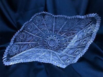 Krištálová brúsená miska 25 cm - Image 3