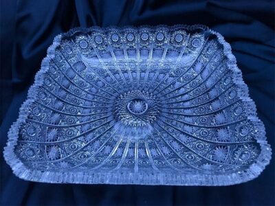 Krištálová brúsená miska 28 cm - Image 2