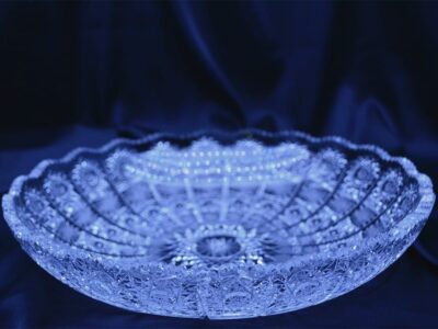Krištálová brúsená miska 28 cm - Image 2