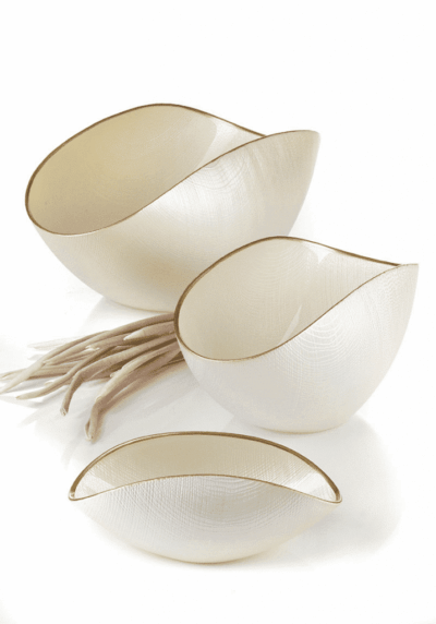 Misa BURA biela perla / zlatá linka 28x12 cm - Image 3