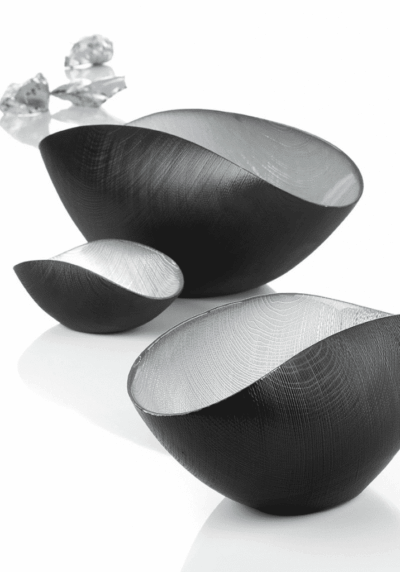 Misa BURA čierna matná / strieborná 38x18 cm - Image 2