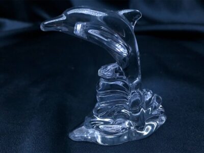 Krištálový brúsený dekoratívny delfín 6,8 cm - Image 2