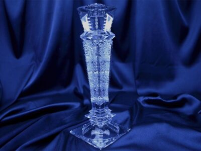 Krištálový brúsený svietnik 25,5 cm - Image 2