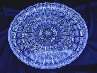 Krištálový brúsený tanier 28 cm - Image 2