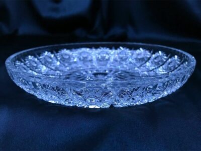Krištálový brúsený tanier 18 cm - Image 2