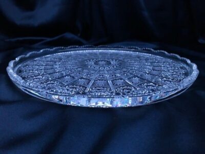 Krištálový brúsený tanier 30 cm - Image 2