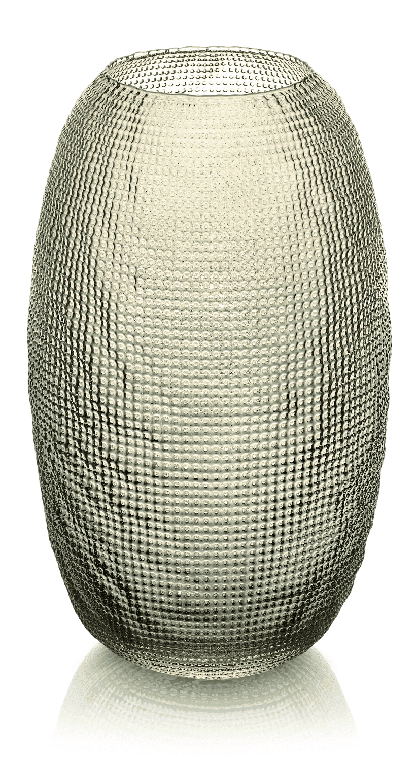 Váza DIAMAN béžová H29 cm D17,5 cm