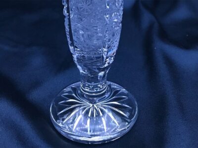 Krištáľová brúsená váza 15 cm - Image 3